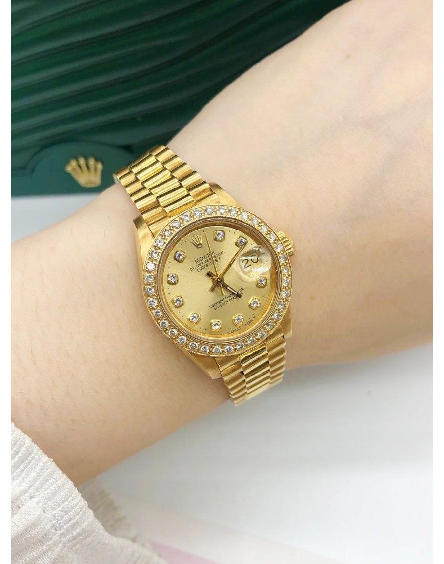 Rolex datejust deals president diamond